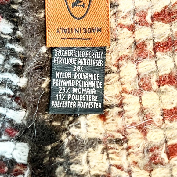 Missoni Zigzag-Striped Print Knit Cozy Infinity Cowl Scarf Multicolor One Size - Picture 5 of 5